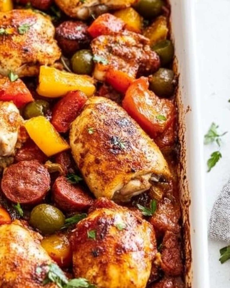 Spanish Chicken and Chorizo Tray Bake