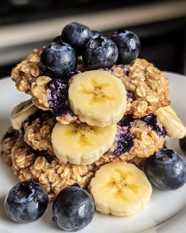 Banana Blueberry Breakfast Cookies