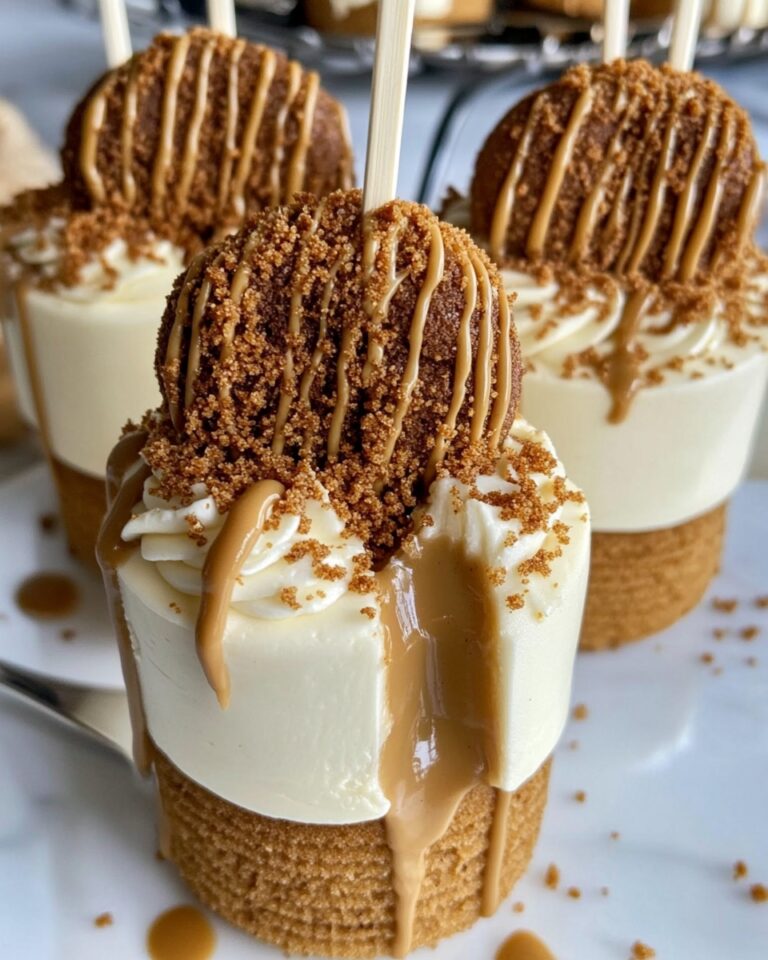 Biscoff Cookie Butter Cheesecake Pops
